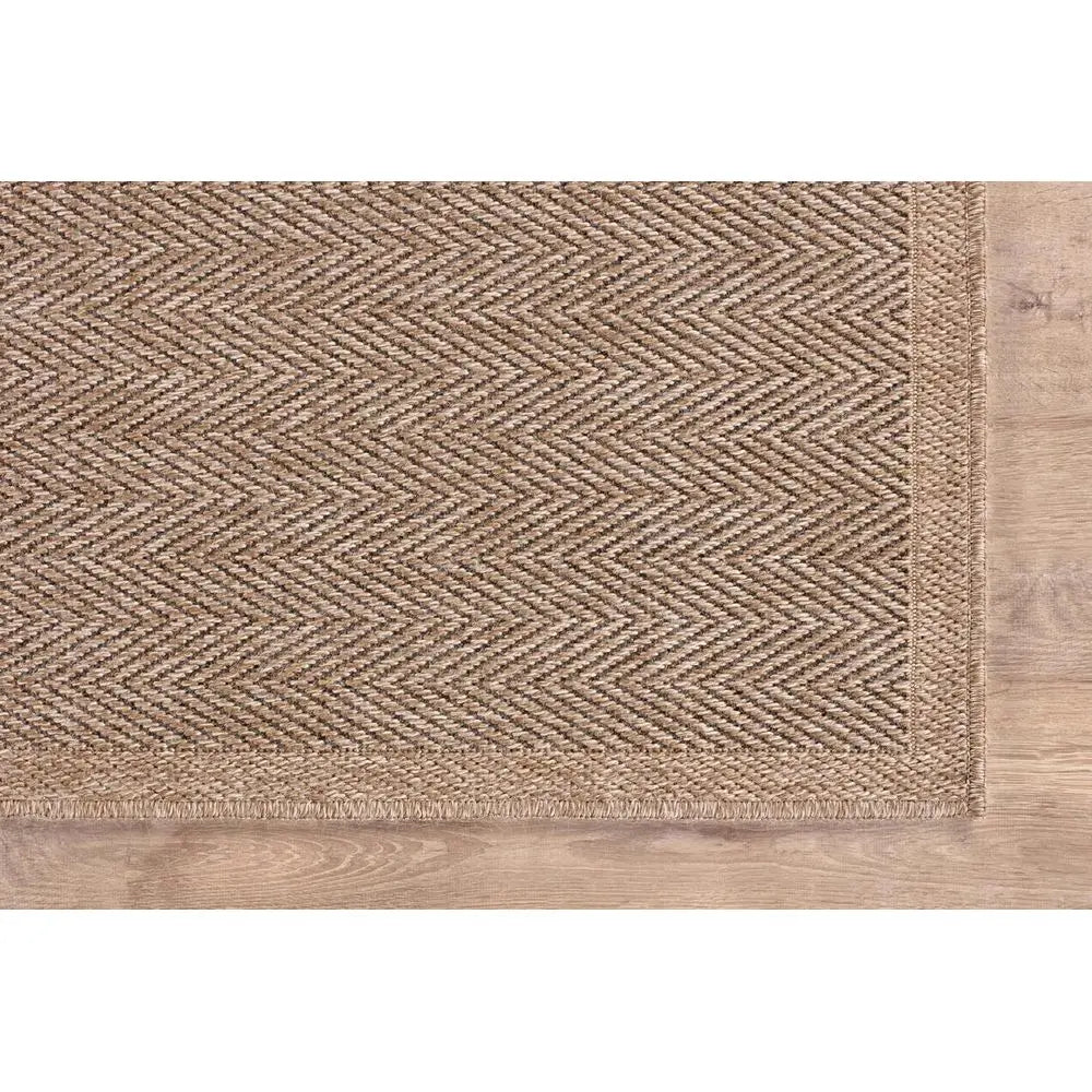 9x12 Natural Jute Indoor/Outdoor Herringbone