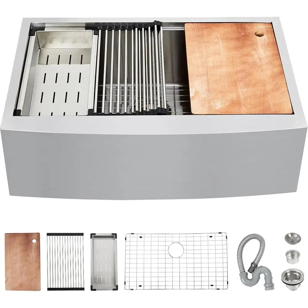 Farmhouse Kitchen Sink Stainless 30x22 Drop-In
