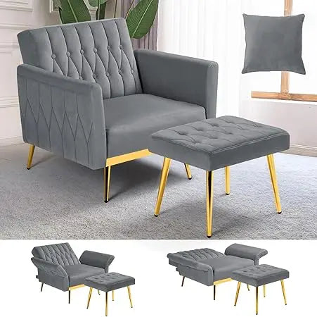 Upholstered Reclining Chair Adjustable Armrests