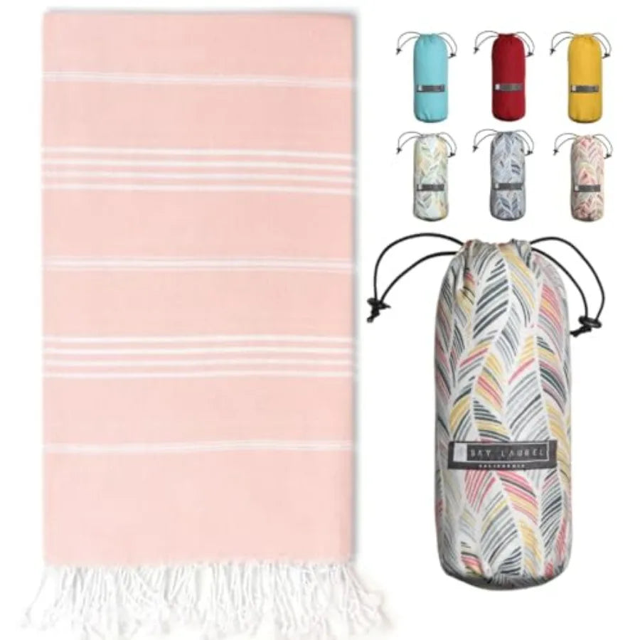 Turkish Beach Towel with Travel Bag 39 x 71
