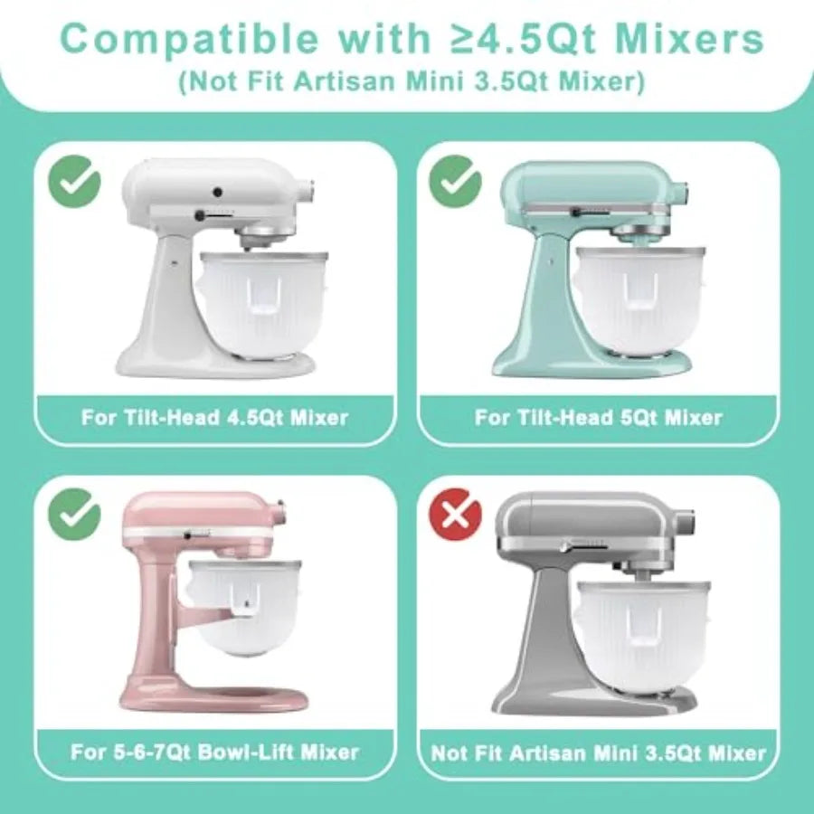 Ice Cream Maker Attachment for Stand Mixer