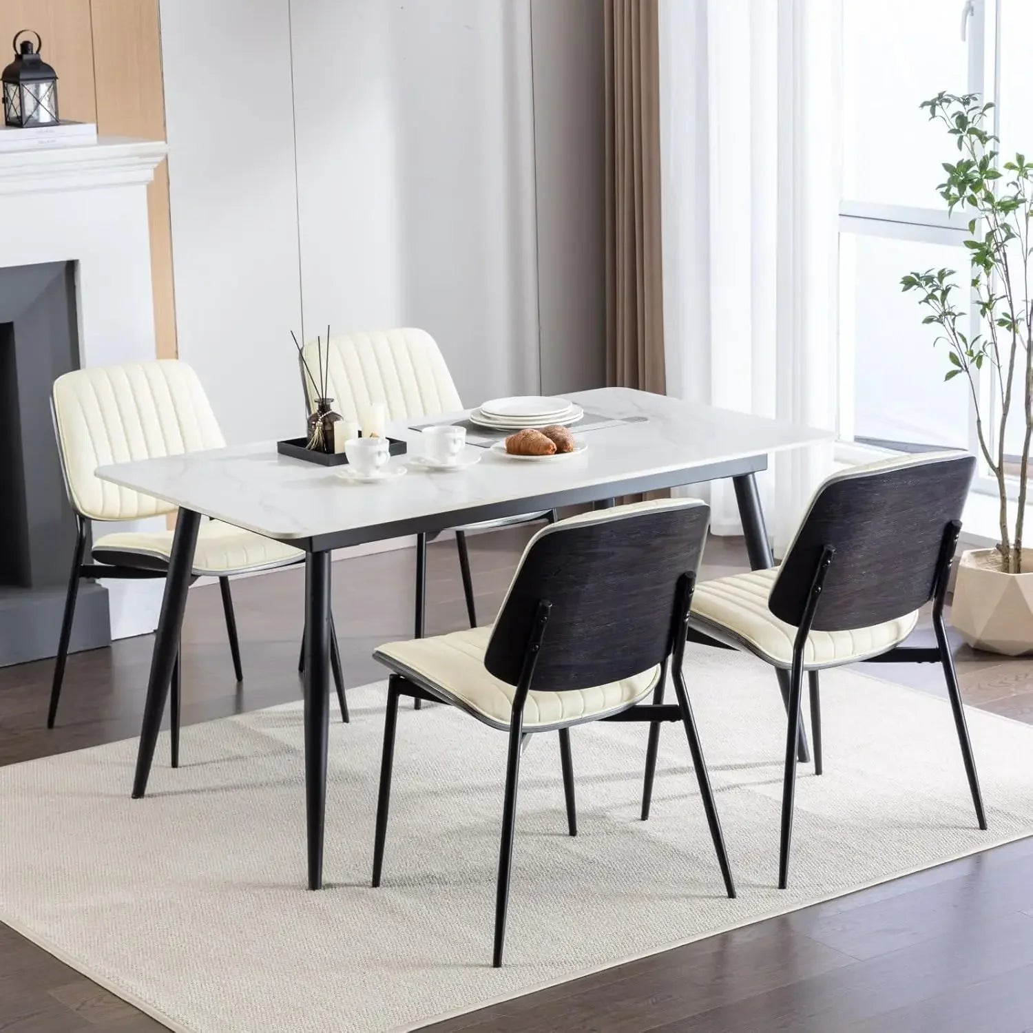 4 MCM Upholstered PU Leather