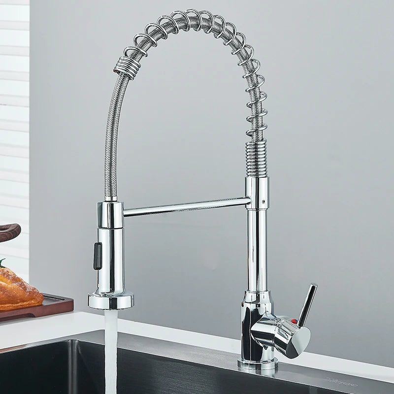 Pull Down Single Handle Mixer Tap 360° Swivel