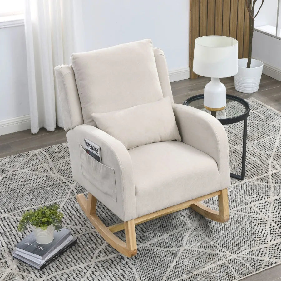 27.5 Modern Accent High Back Rocker