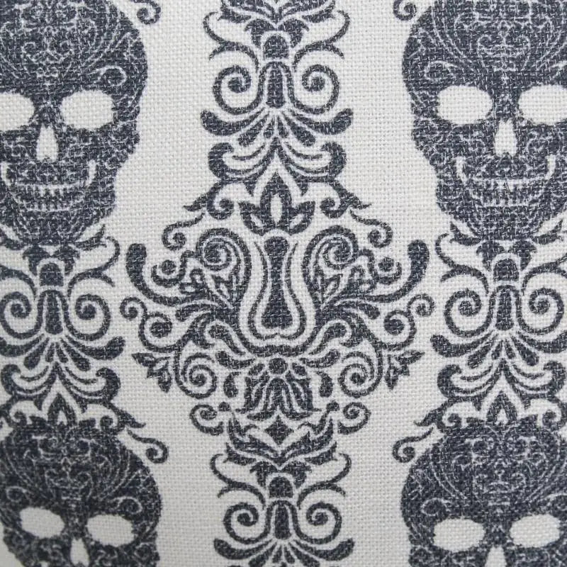 Gothic Damask Skull Pillow