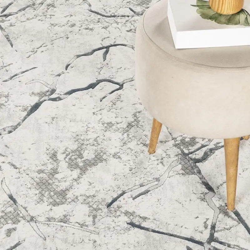 Gray Area Rug 2'7" x 9'10"