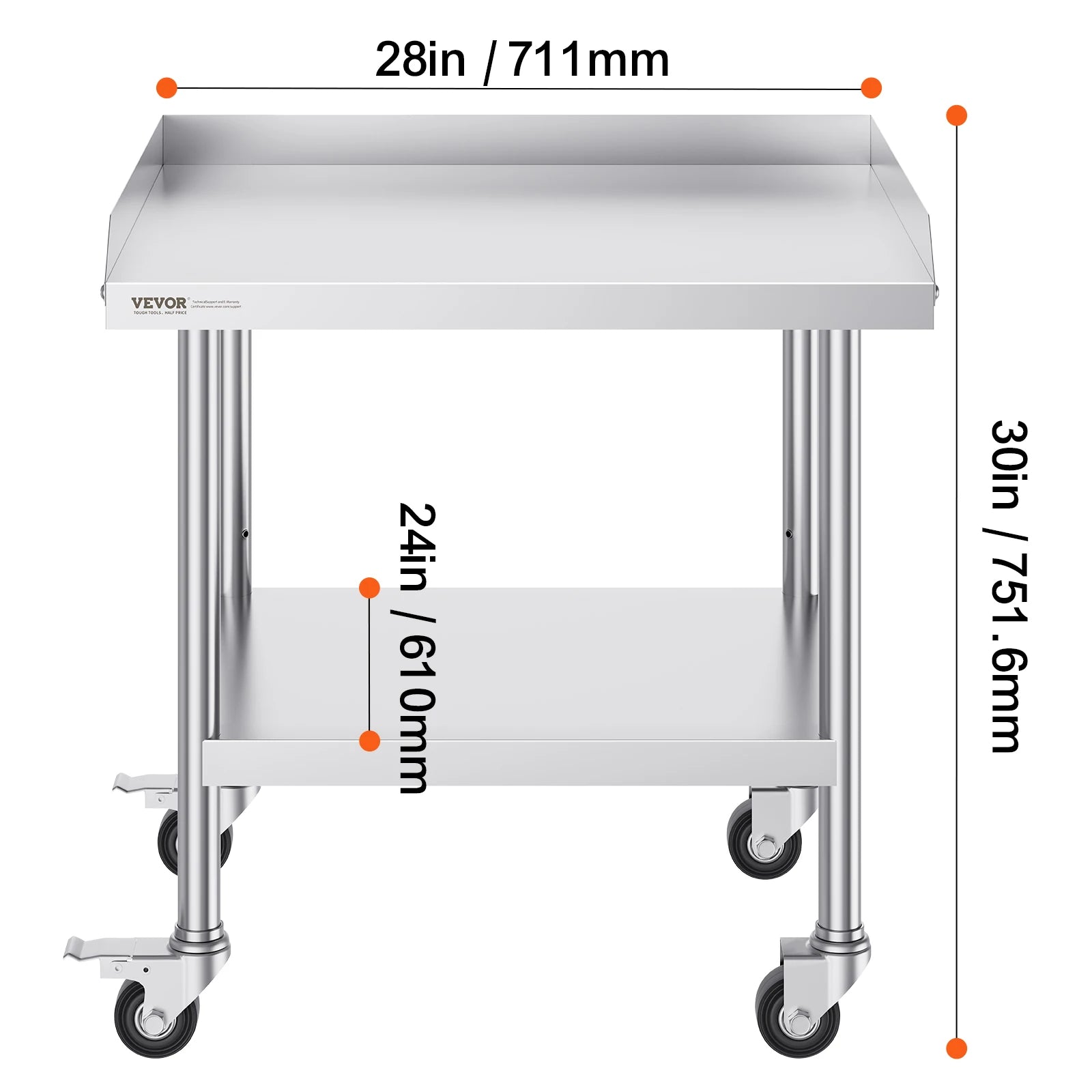 Stainless Steel Work-Table Commercial