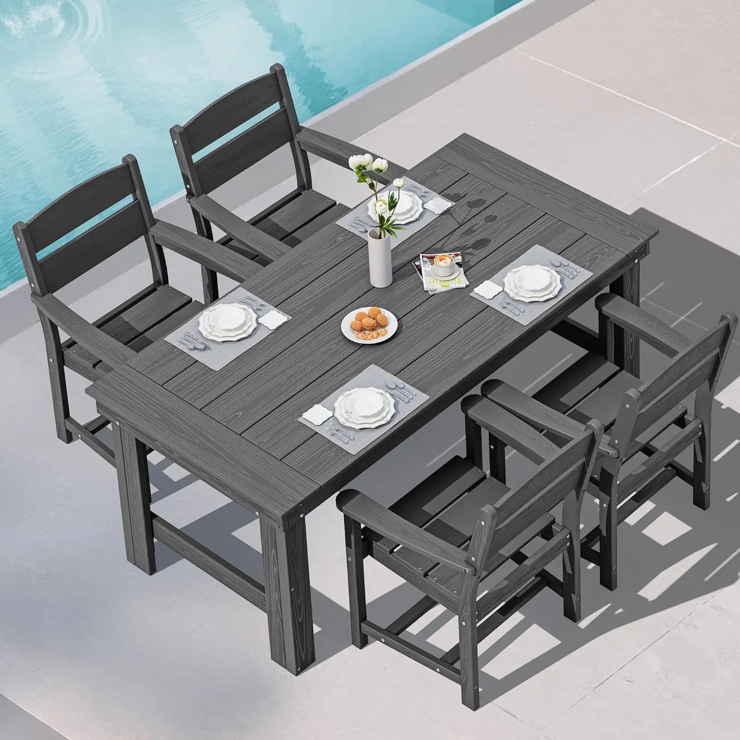5 pc 67in HDPE Patio All-Weather