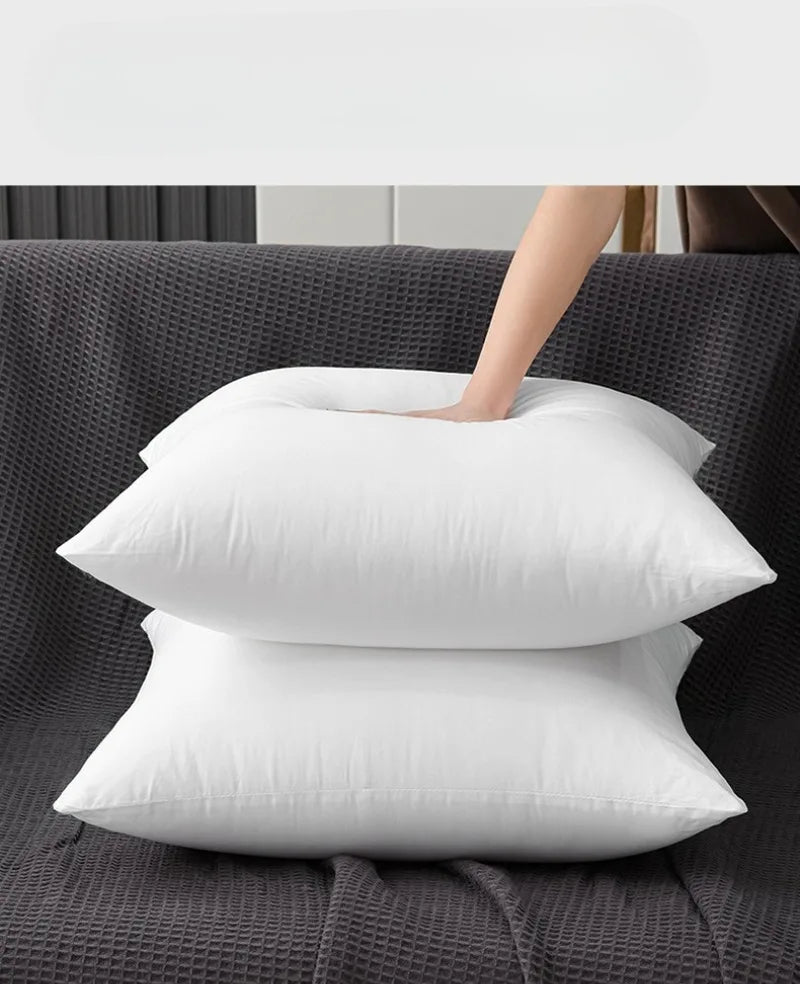 cotton-core square polyester neck pillow