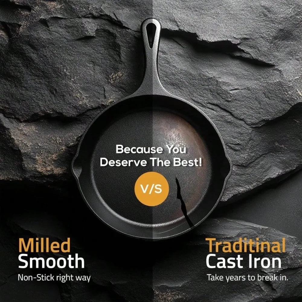 Cast Iron Frying Pan Non-Stick