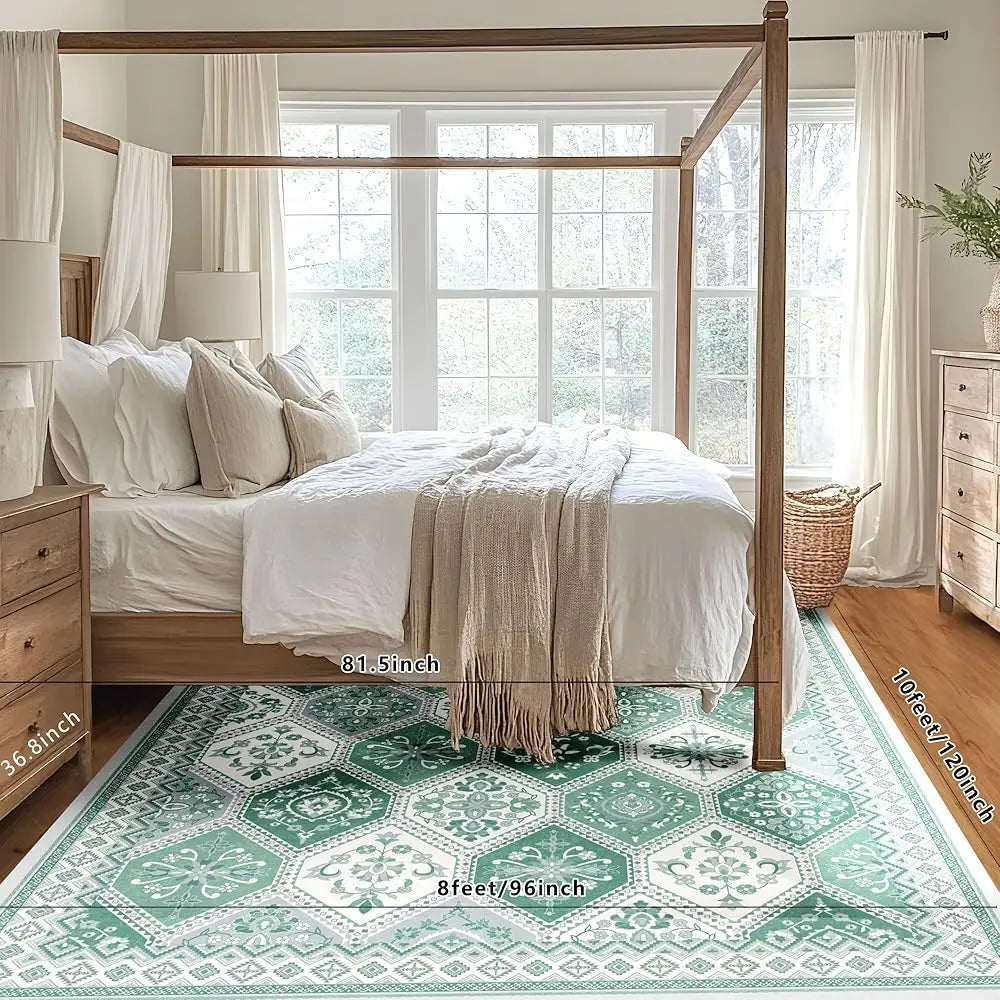 8x10 Moroccan Trellis Washable