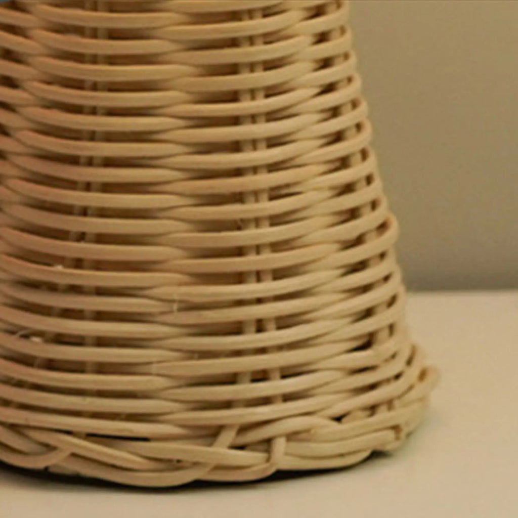Bedside Night Lamp w/Rattan