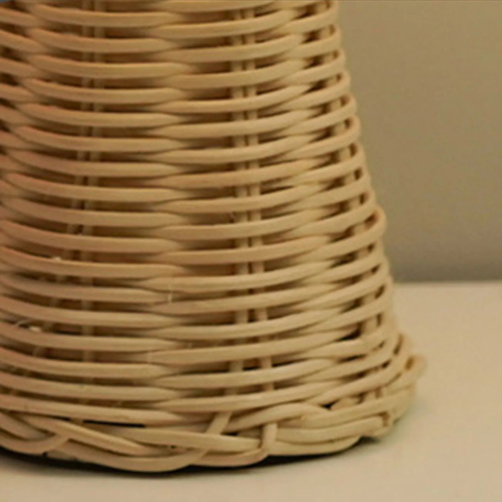 Bedside Night Lamp w/Rattan
