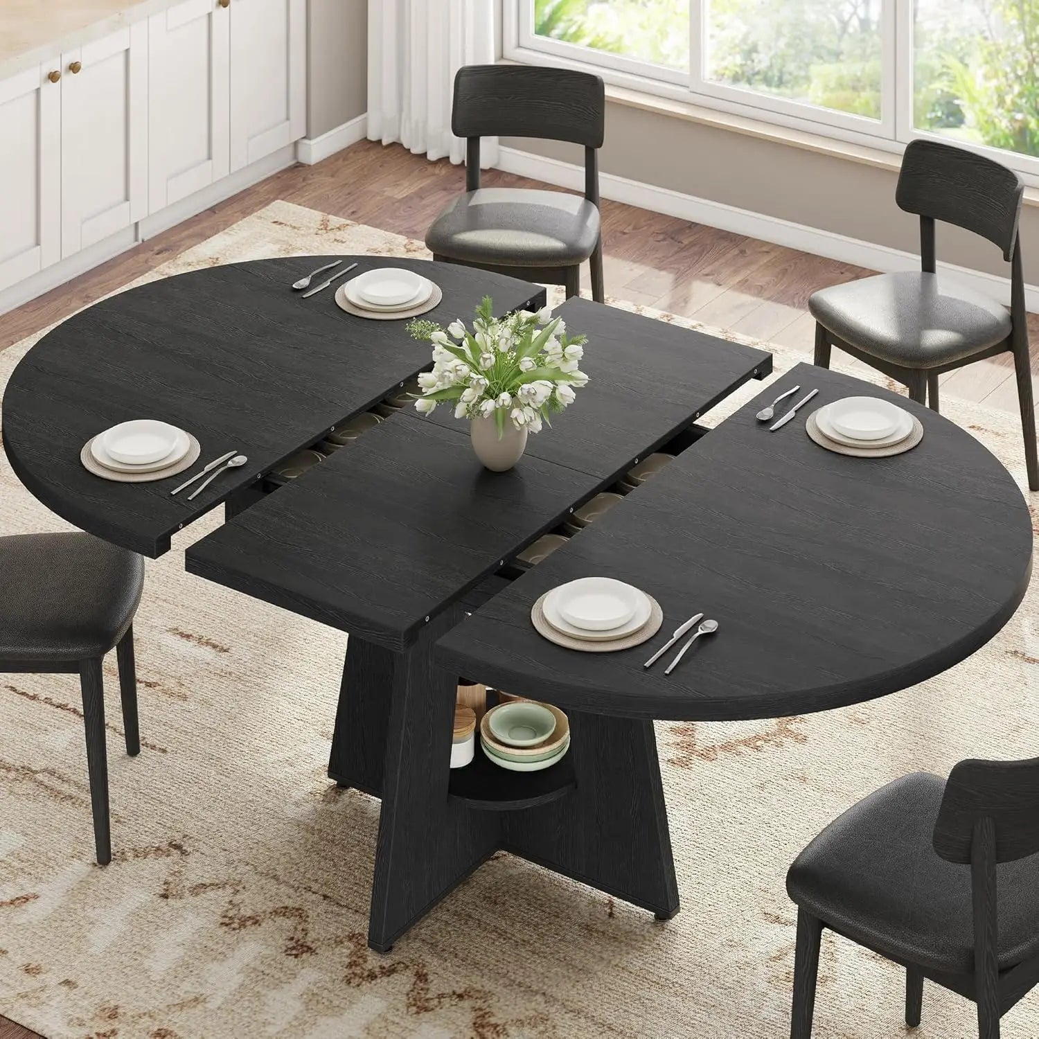 43-59" Extendable Round/oval for 4-8