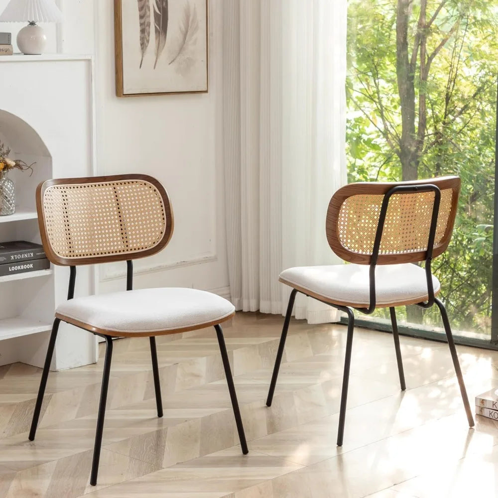 4 Rattan MCM w/Cane back