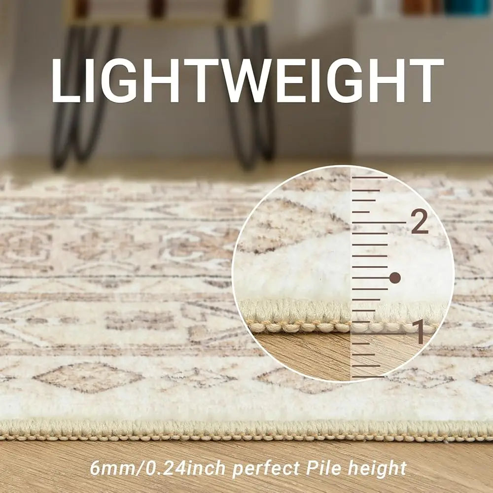 5X7 Area Rug Washable Rug,