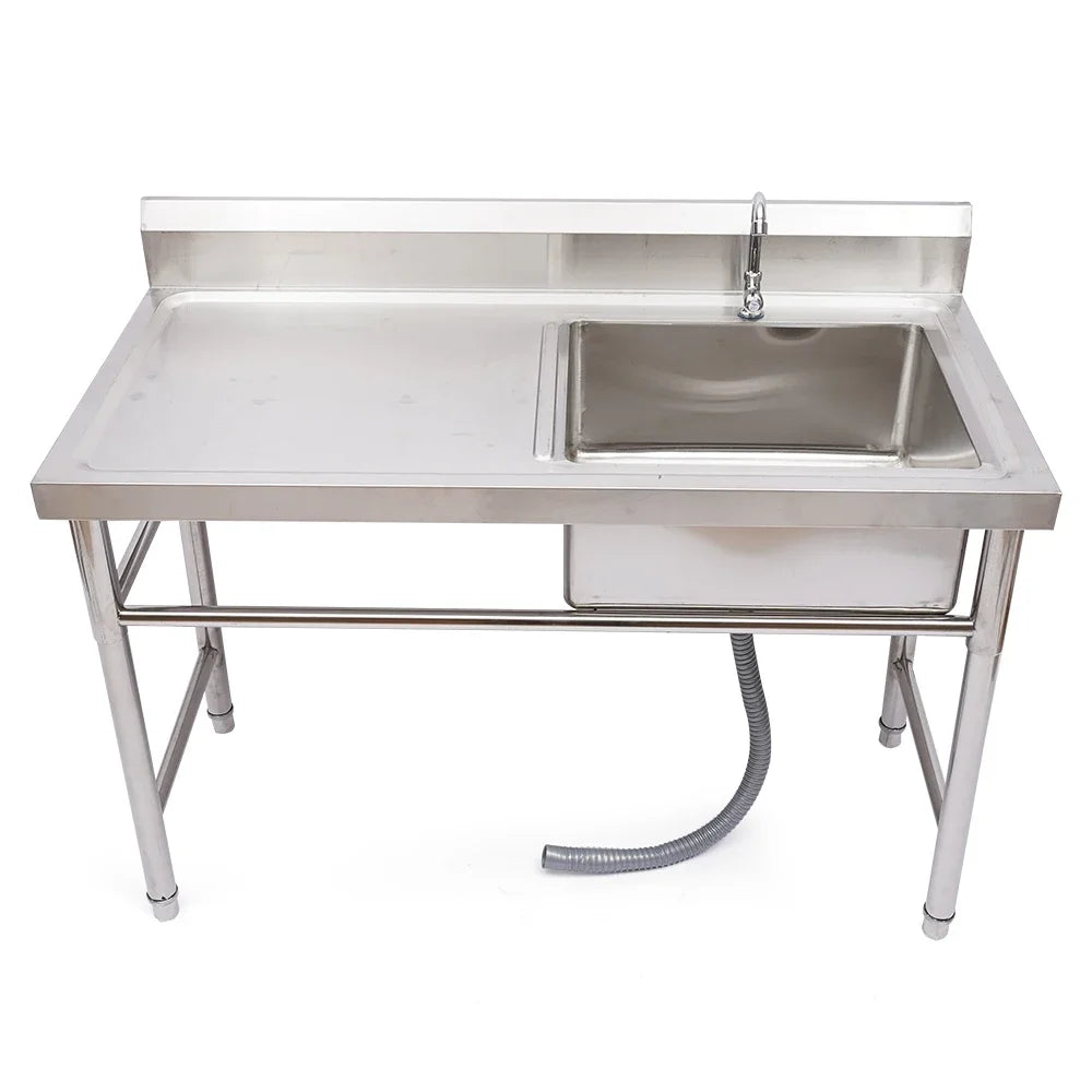 Left Platform Commercial Stainless w/Faucet