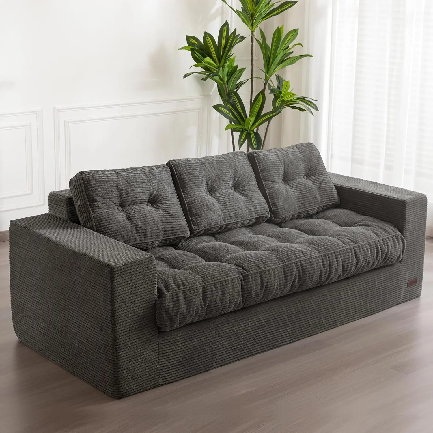 3-Seater Couch Boneless Tuffed