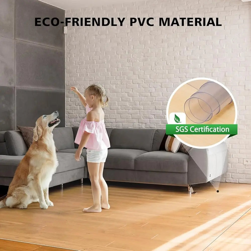 8x12 Clear Floor Mat Non-Slip