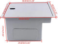 Drop In Hidden Kitchen/Bar Sink Stainless w/lid