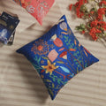 Blue Cotton Embroidered 18x18
