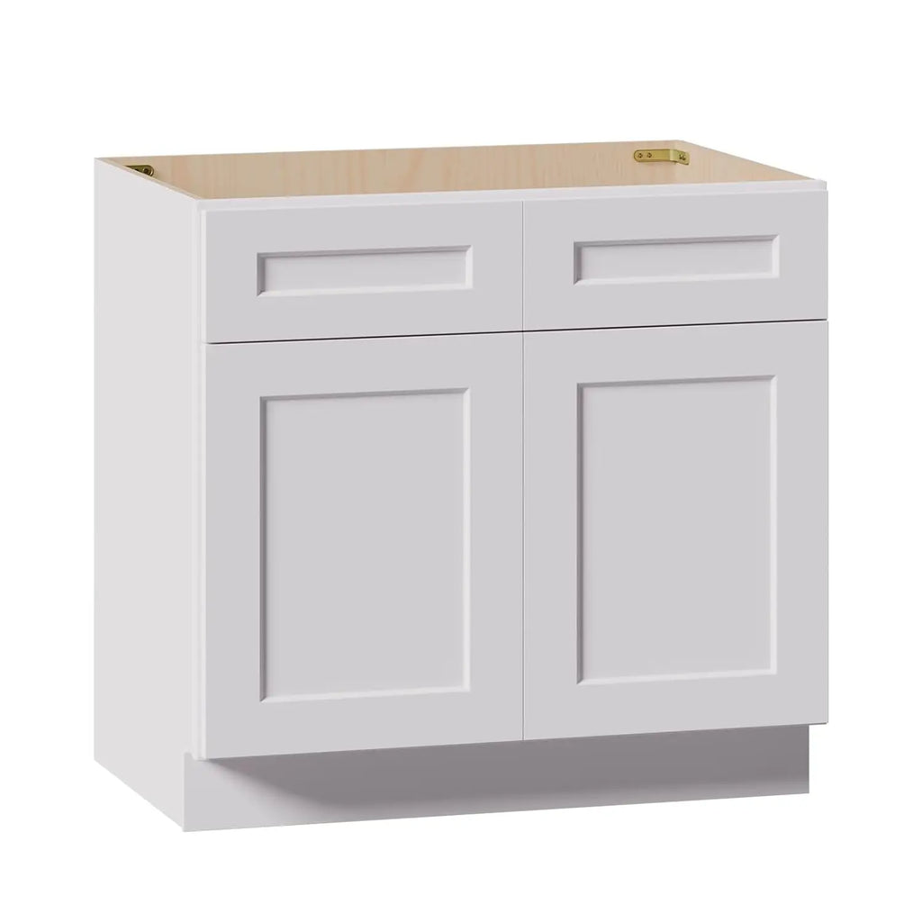 36" Base Cabinet W/Drawers/RTA/Shaker/Solid Wood