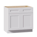 36" Base Cabinet W/Drawers/RTA/Shaker/Solid Wood