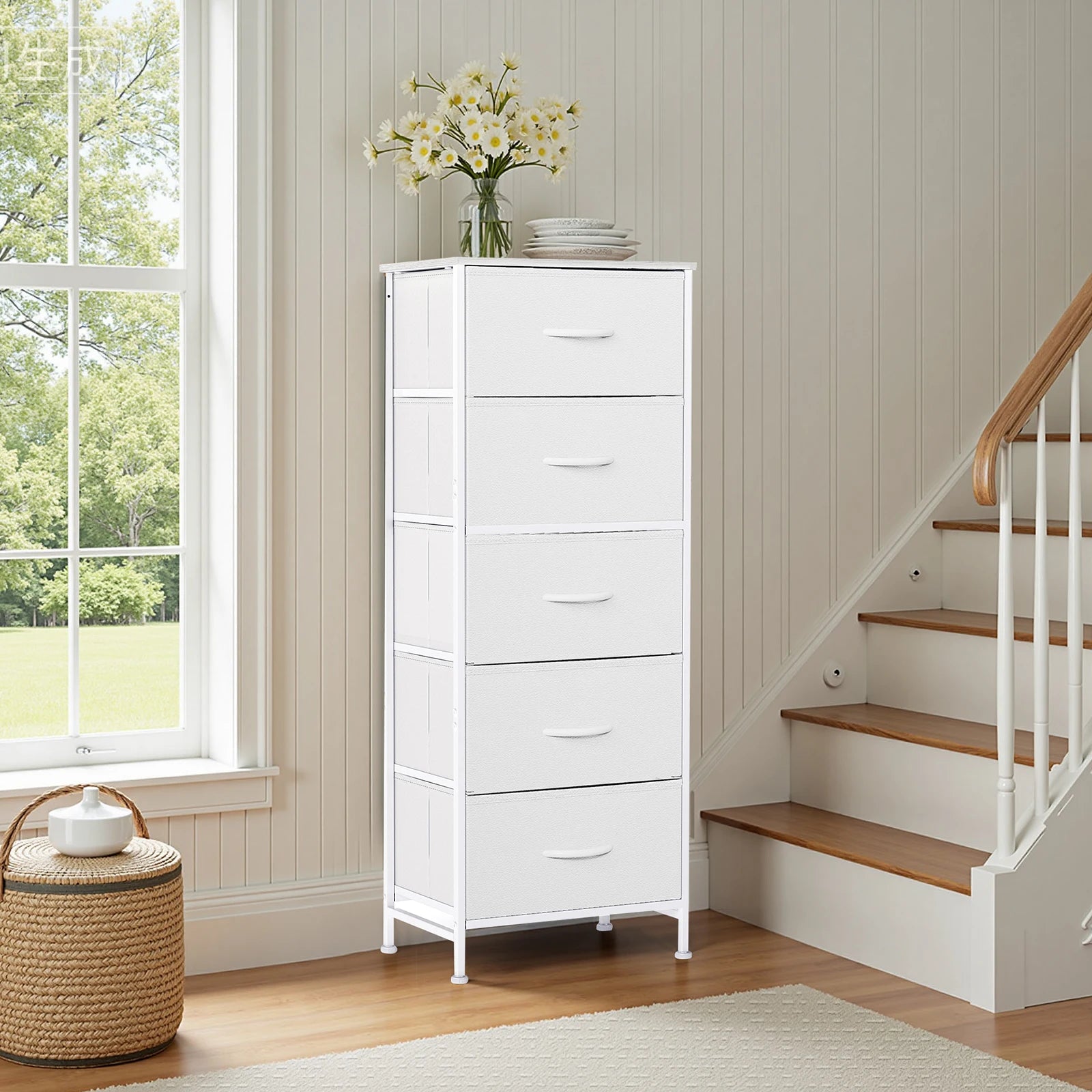 5 Fabric Drawer Storage Cabinet