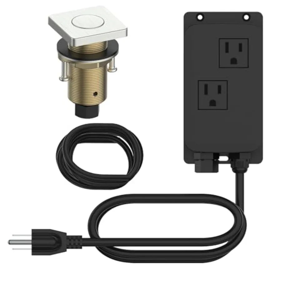 Disposal Air Switch Kit Brass Button
