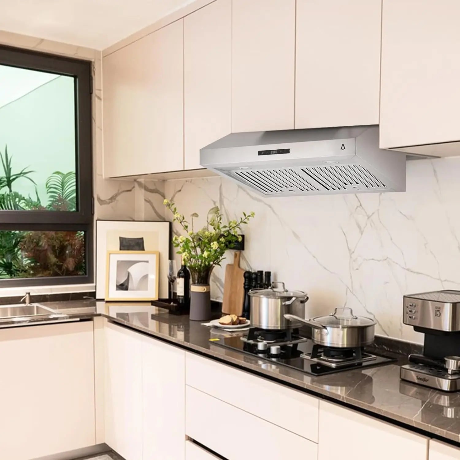 30" Range Hood Under Cabinet, Stainless 400 CFM