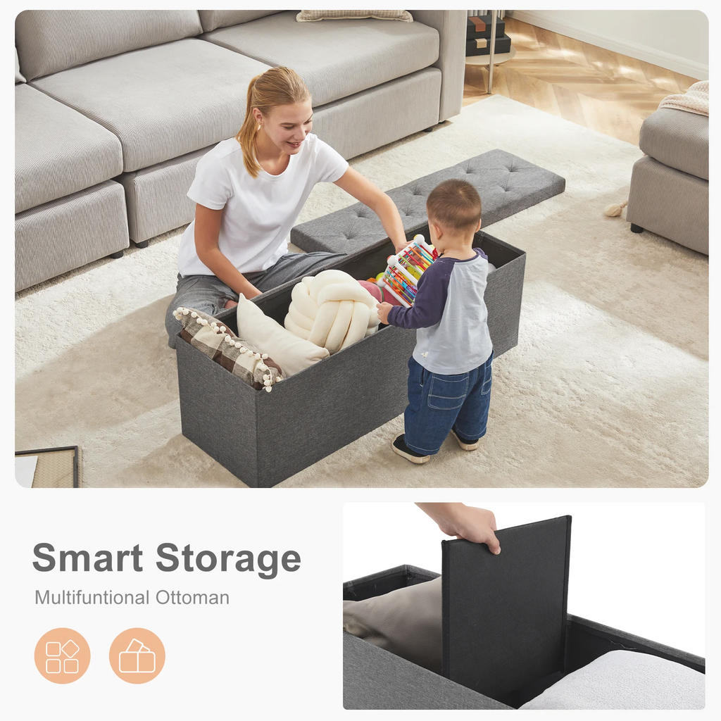 Hidden Storage Footstool or Toy Box