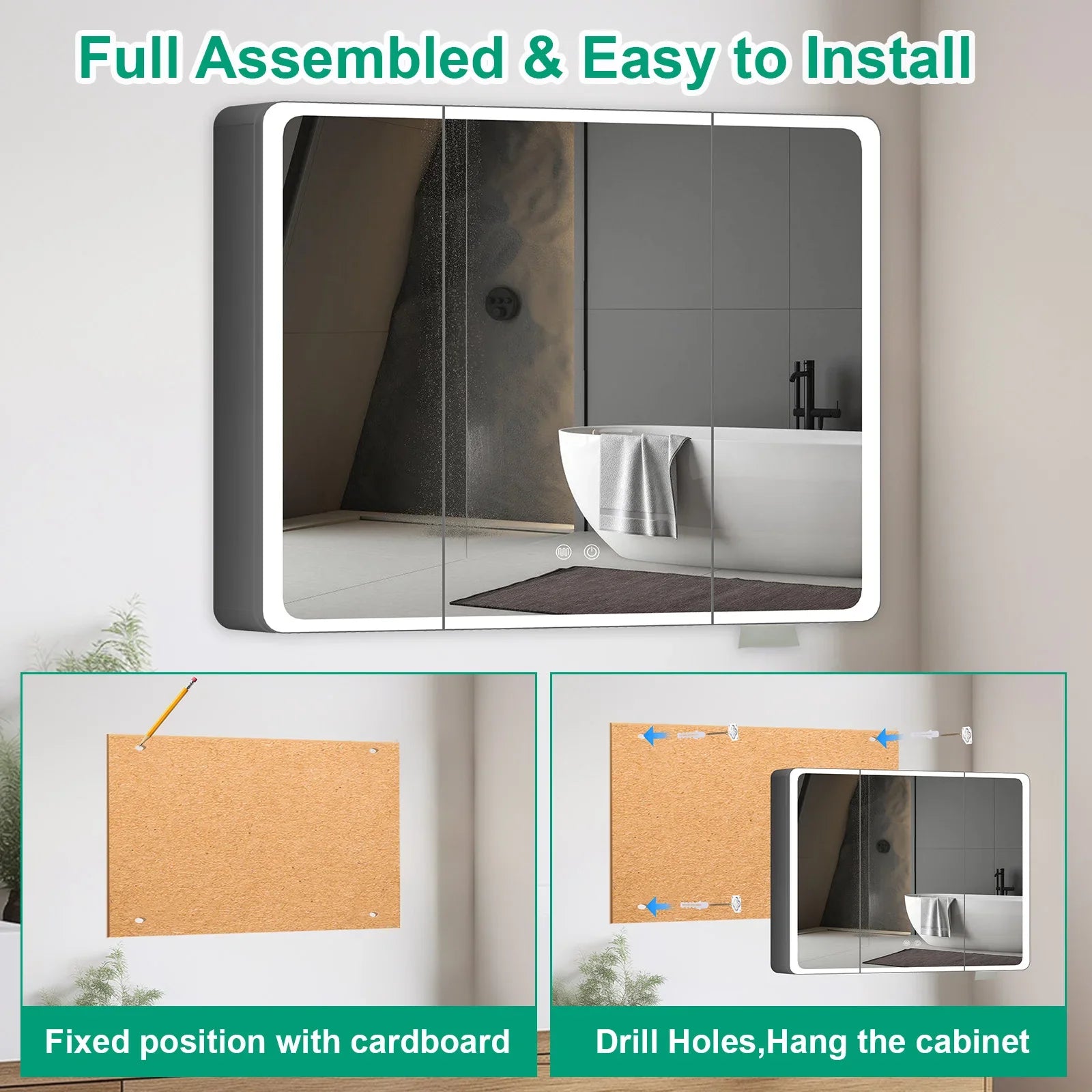 LED Lighted Medicine Cabinet