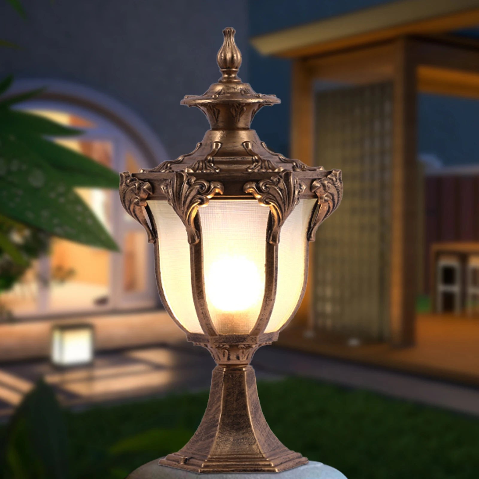 Outdoor Column Lamp Vintage Style