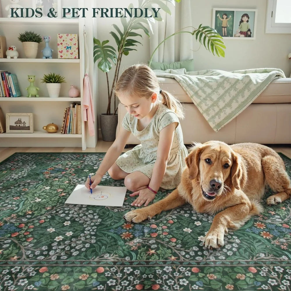 9x12 Soft Washable Stain-Resistant