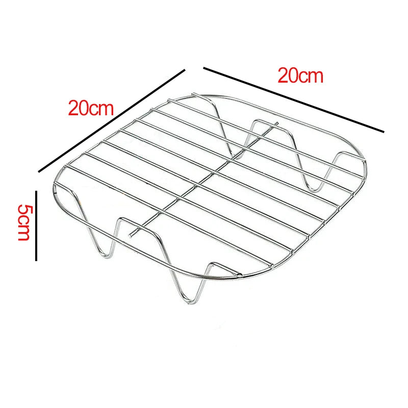 Air Fryer Baking Rack Metal Square/Round/Rectangle