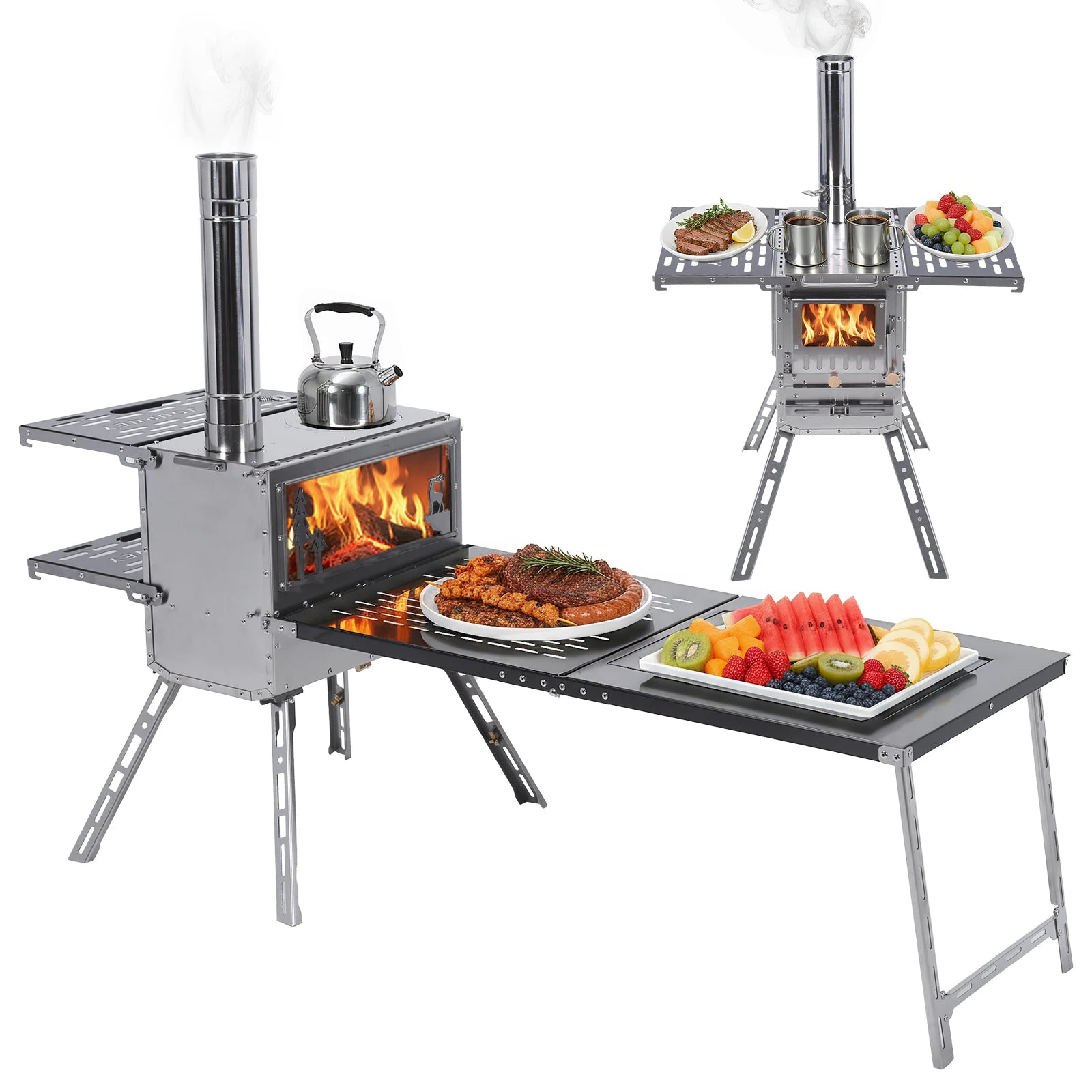 Tent Stove/Oven/Camping Table/Chimney