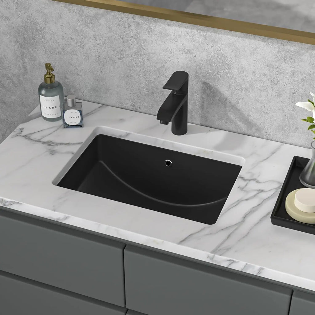 Modern Ceramic Undermount Sink 21x15