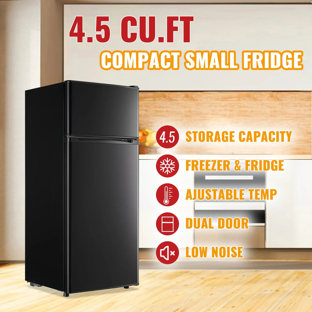 2.5/3.5/4.5 CF Fridge/Freezer, Double Door
