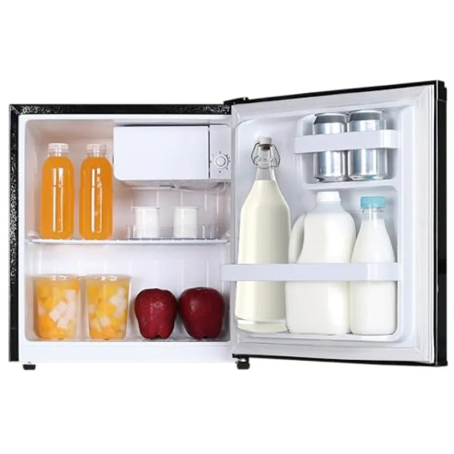 1.6 CF Fridge Black Compact Mini Fridge