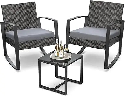 Outdoor Rocking Bistro Set