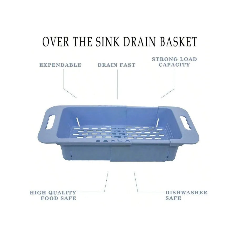 Extendable Over-The-Sink Colander Fruits Vegetables