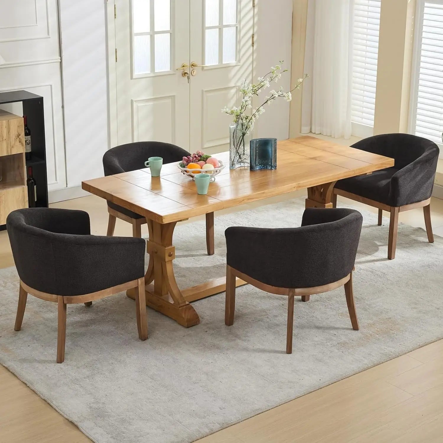 4 Mid Century Modern Barrel