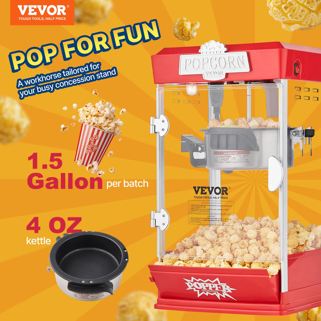 4Oz Commercial Popcorn Maker Countertop
