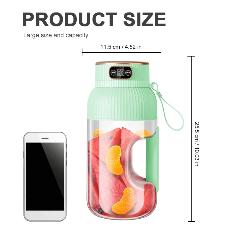 1000ML Portable Juicer Blender USB Charging