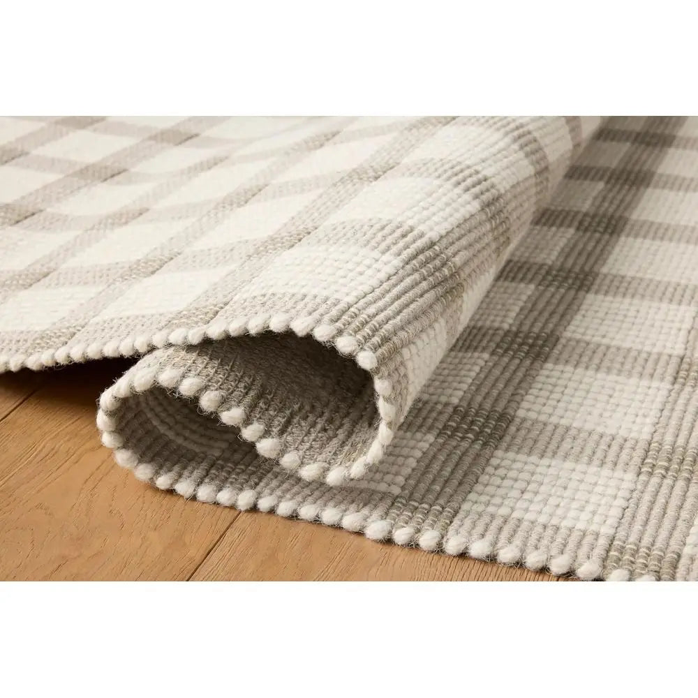 5x7'6' Joanna Gaines stone/Ivory Plaid