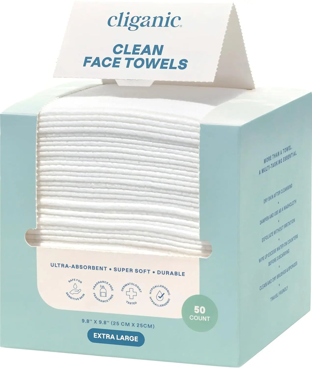 Disposable Face Towels XL, Ultra-Absorben