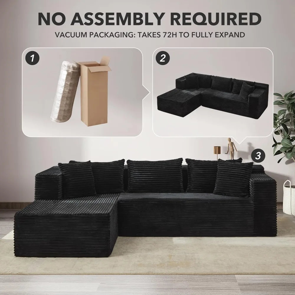 106" Modular Cloud Sectional