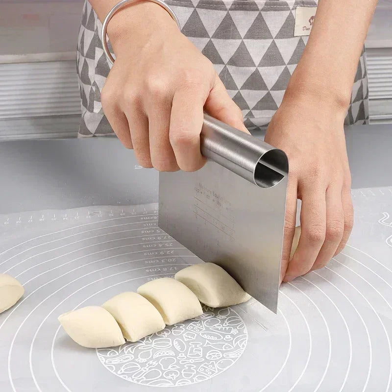 Stainless Scale Cake Scraper DIY Dough Pastry