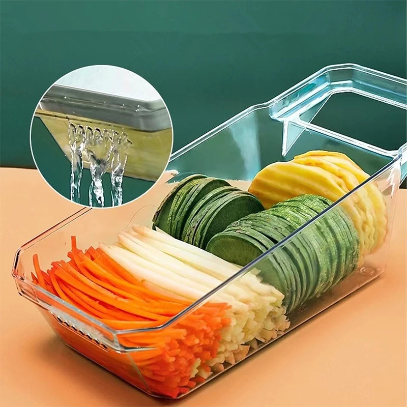 6 in 1 Vegetable Slicer Mandoline Interchangeable Blades