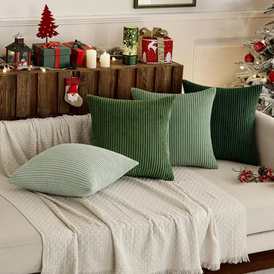4 Sage Green Pillow Covers 24x24 I